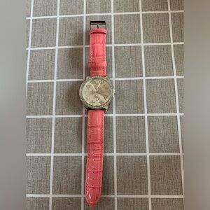 Pink GUESS Watch w/rhinestone face